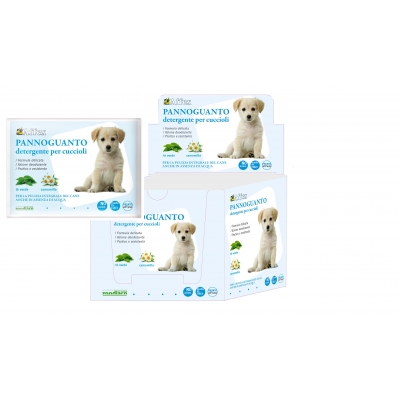 Salviette detergenti con aloe vera per l'igiene quotidiana del cane adulto
